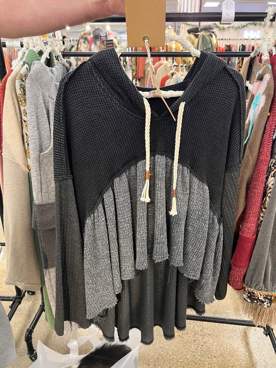 Stormy Weather Tiered Hoodie